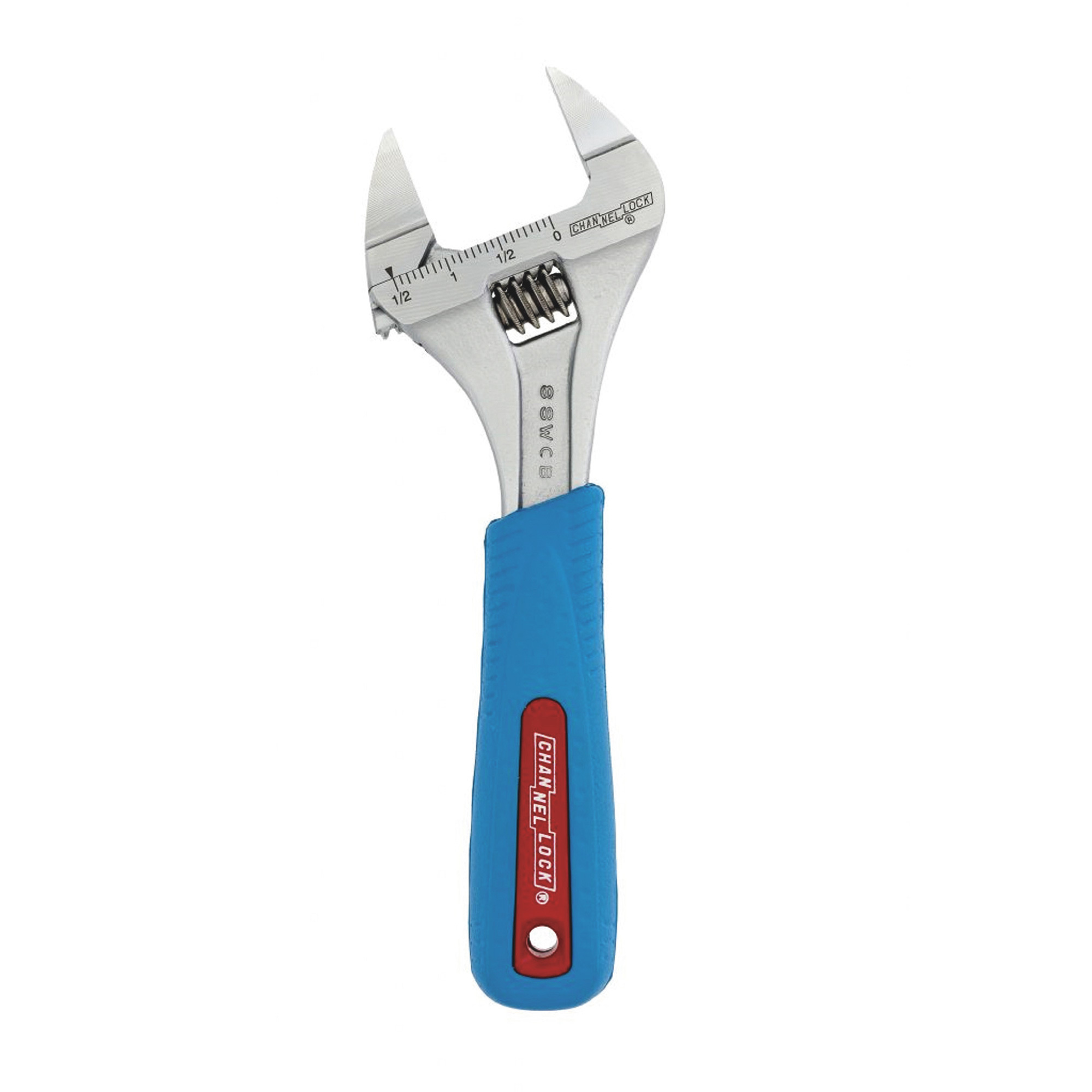 Channellock WideAzz Xtra Slim Jaw Adjustable Wrench, 8in., Model# 8SWCB